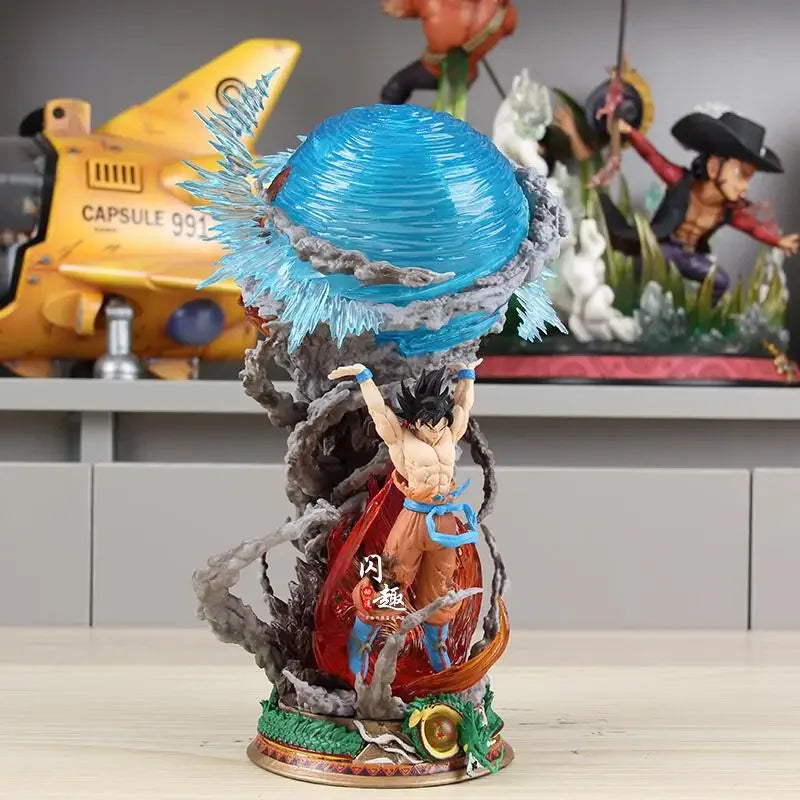 25cm Son Goku Dragon Ball Anime Figure Super Genki Bomb Luminous Figures Gk Figurine Pvc Statue Model Doll Collectible Gifts  To 25cm Son Goku Dragon Ball Anime Figure Super Genki Bomb Luminous Figures Gk Figurine Pvc Statue Model Doll Collectible Gifts  To